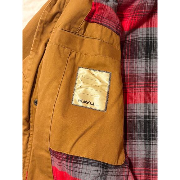 Kavu  Men’s XL All Cotton Flannel Lined Canvas Jacket - Picture 10 of 10